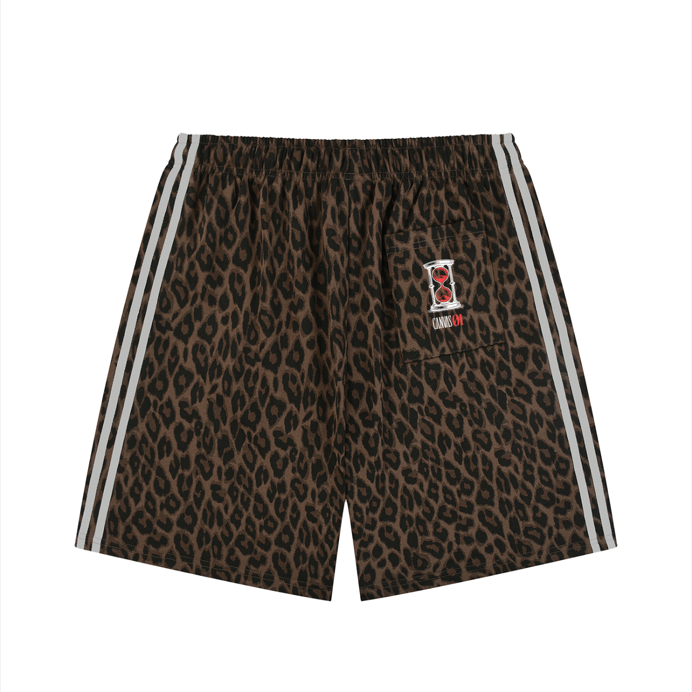 Heavyweight Leopard Drawstring Shorts